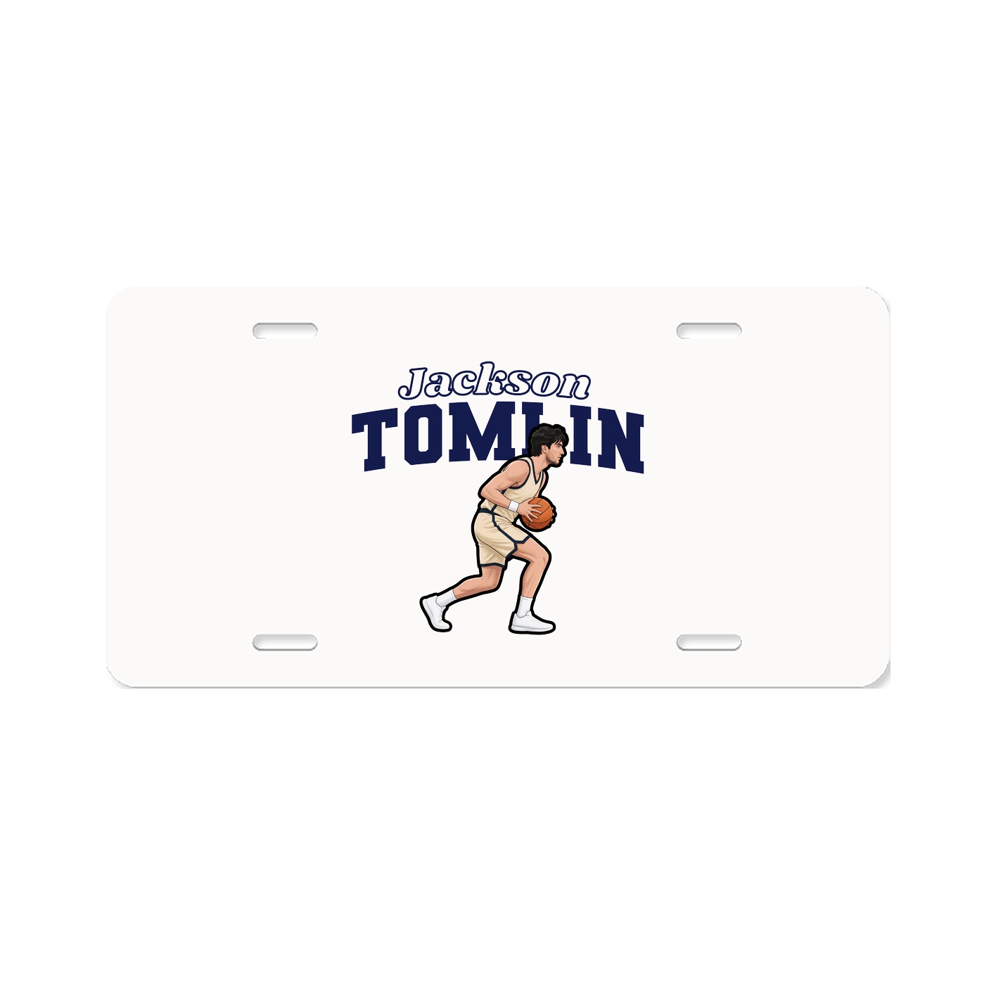 License Plate — Name Arch in Classic