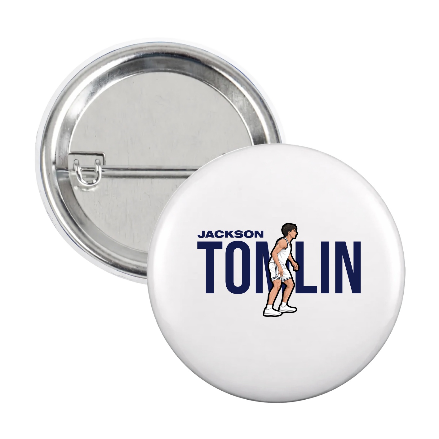 Game Day Button — Player Name in White