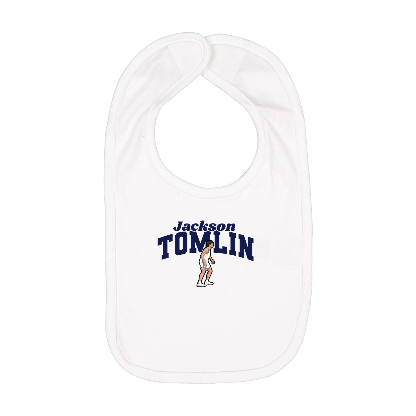 Infant Bib — Signature Arch in White
