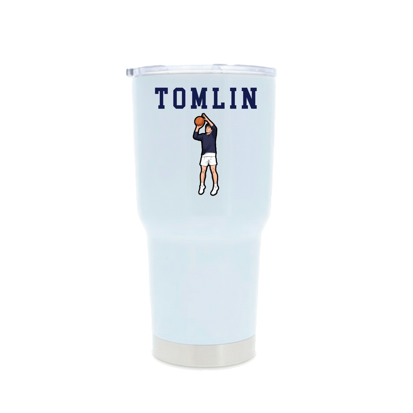 30oz Stainless Steel Tumbler — Shirsey in White