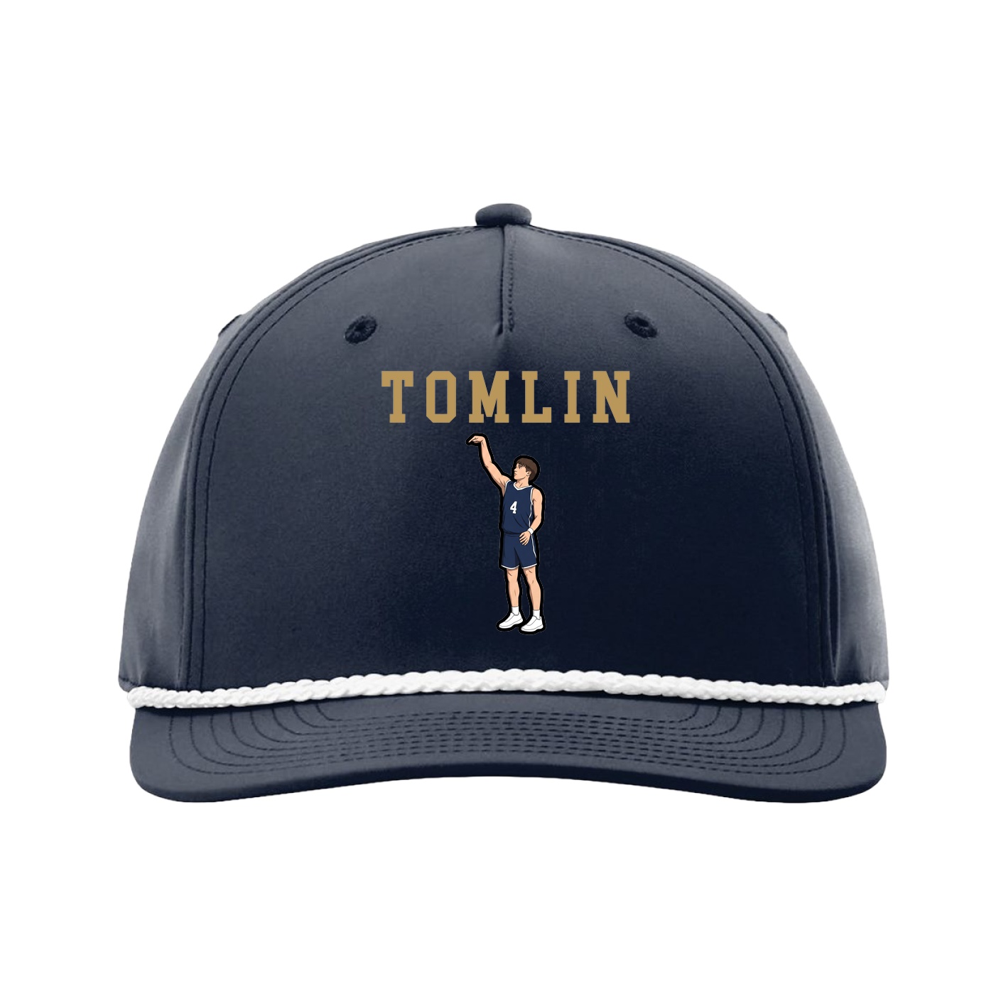 Five-Panel Classic Rope Cap — Shirsey in Navy