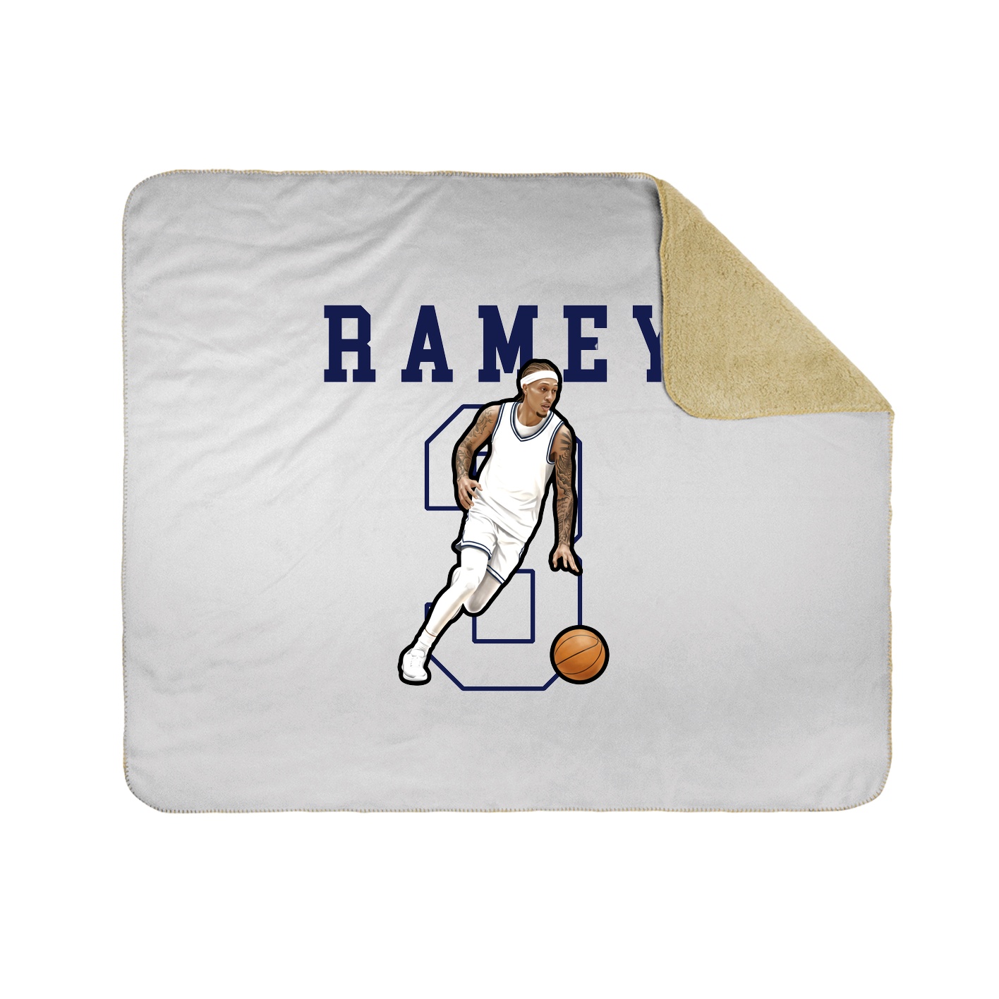 Throw Blanket — Shirsey in White