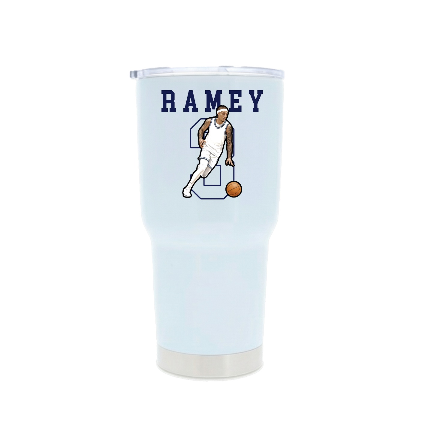 30oz Stainless Steel Tumbler — Shirsey in White