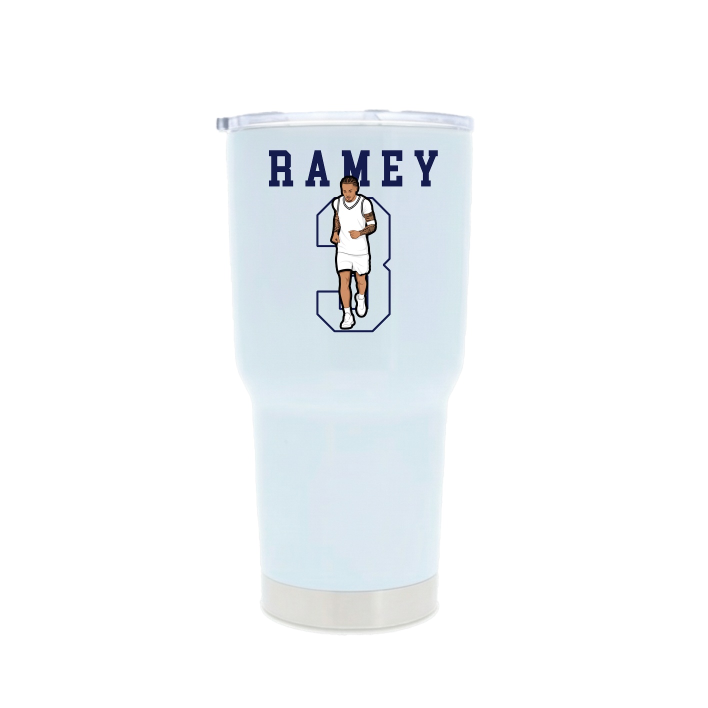 30oz Stainless Steel Tumbler — Shirsey in White