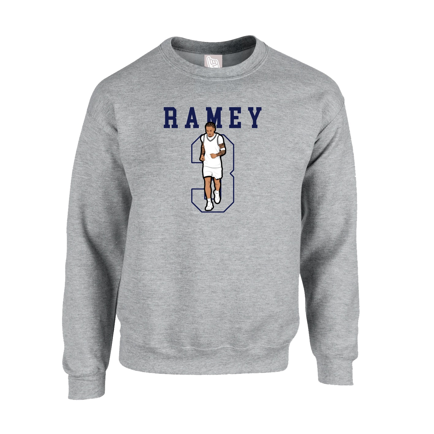 Fleece Crew — Shirsey in Grey