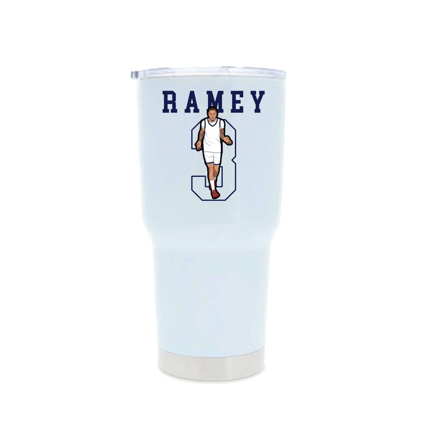 30oz Stainless Steel Tumbler — Shirsey in White
