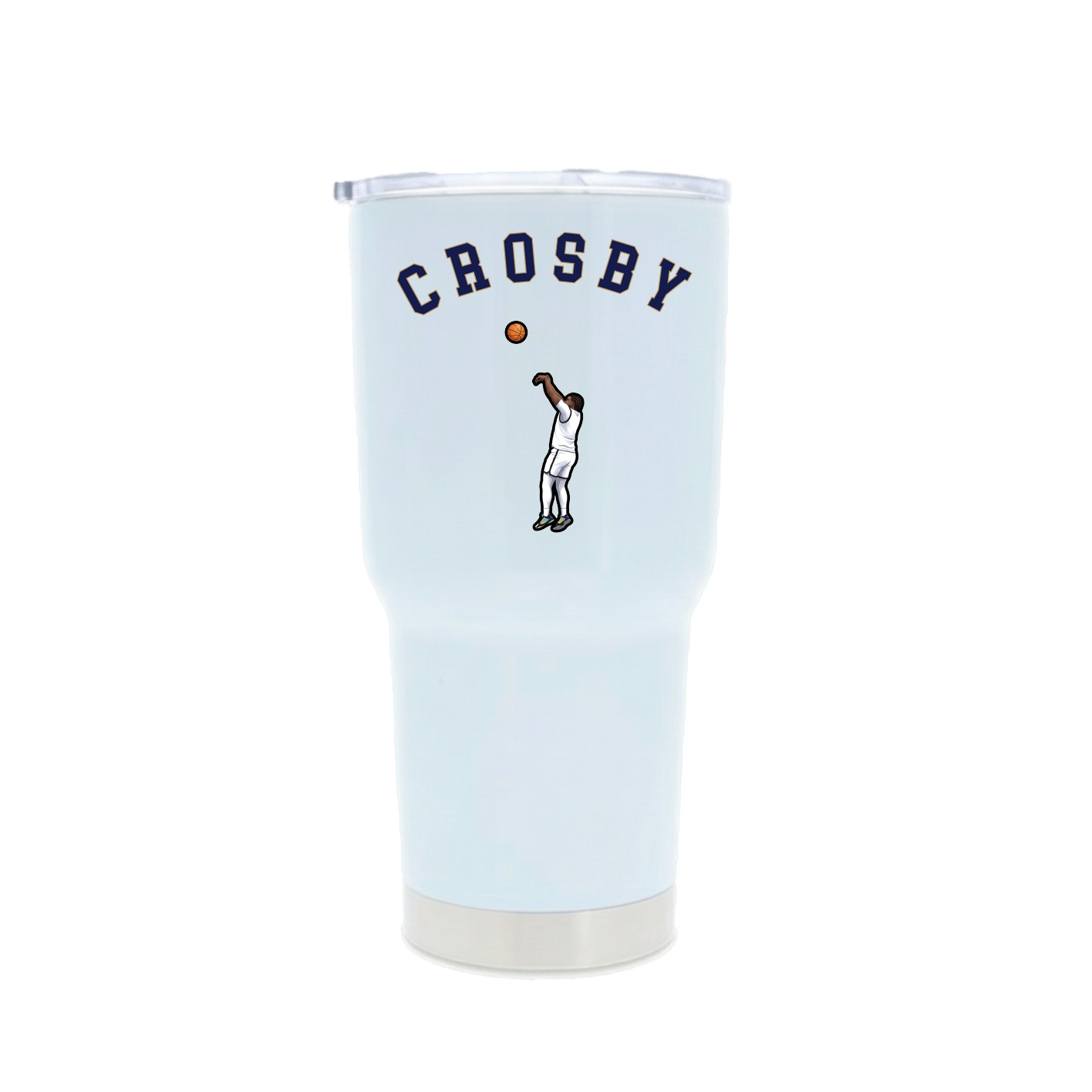 30oz Stainless Steel Tumbler — Shirsey Arch in White