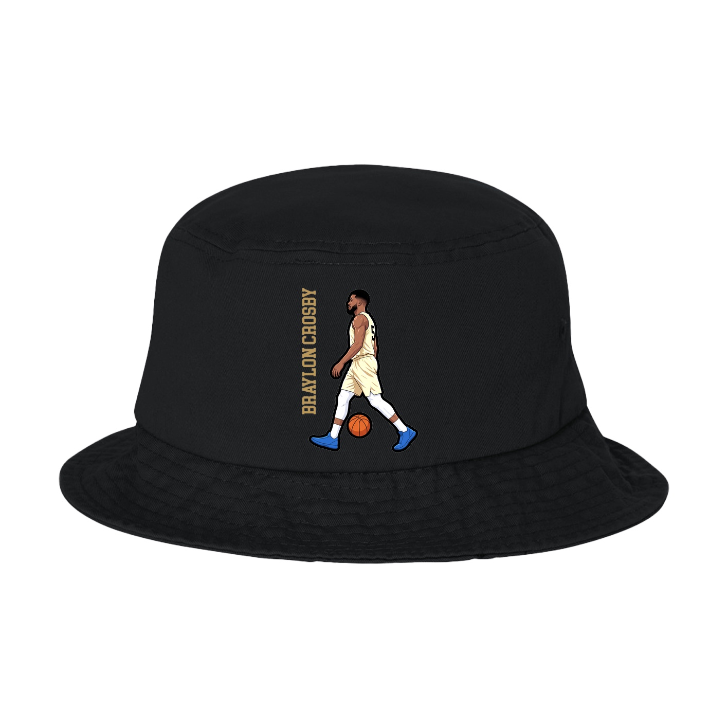 Bucket Cap — Name Vertical in Black