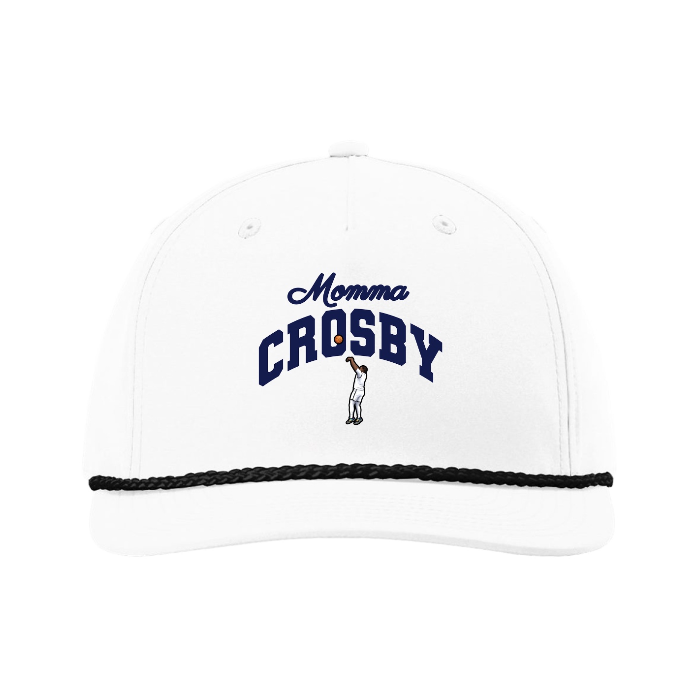 Five-Panel Classic Rope Cap — Mothers Day Arch in White
