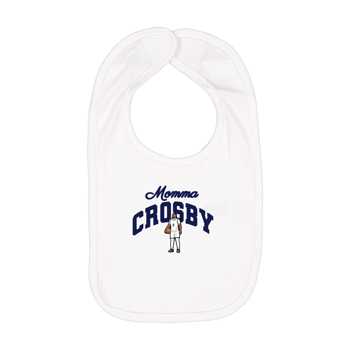 Infant Bib — Mothers Day Arch in White