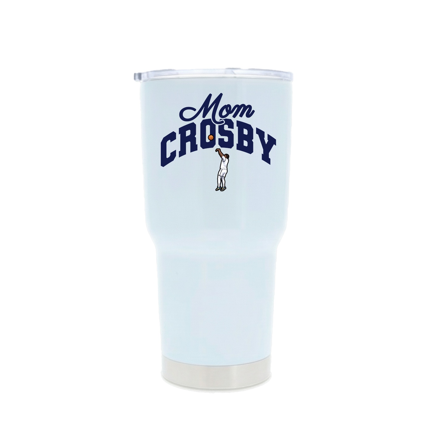 30oz Stainless Steel Tumbler — Mothers Day Arch in White