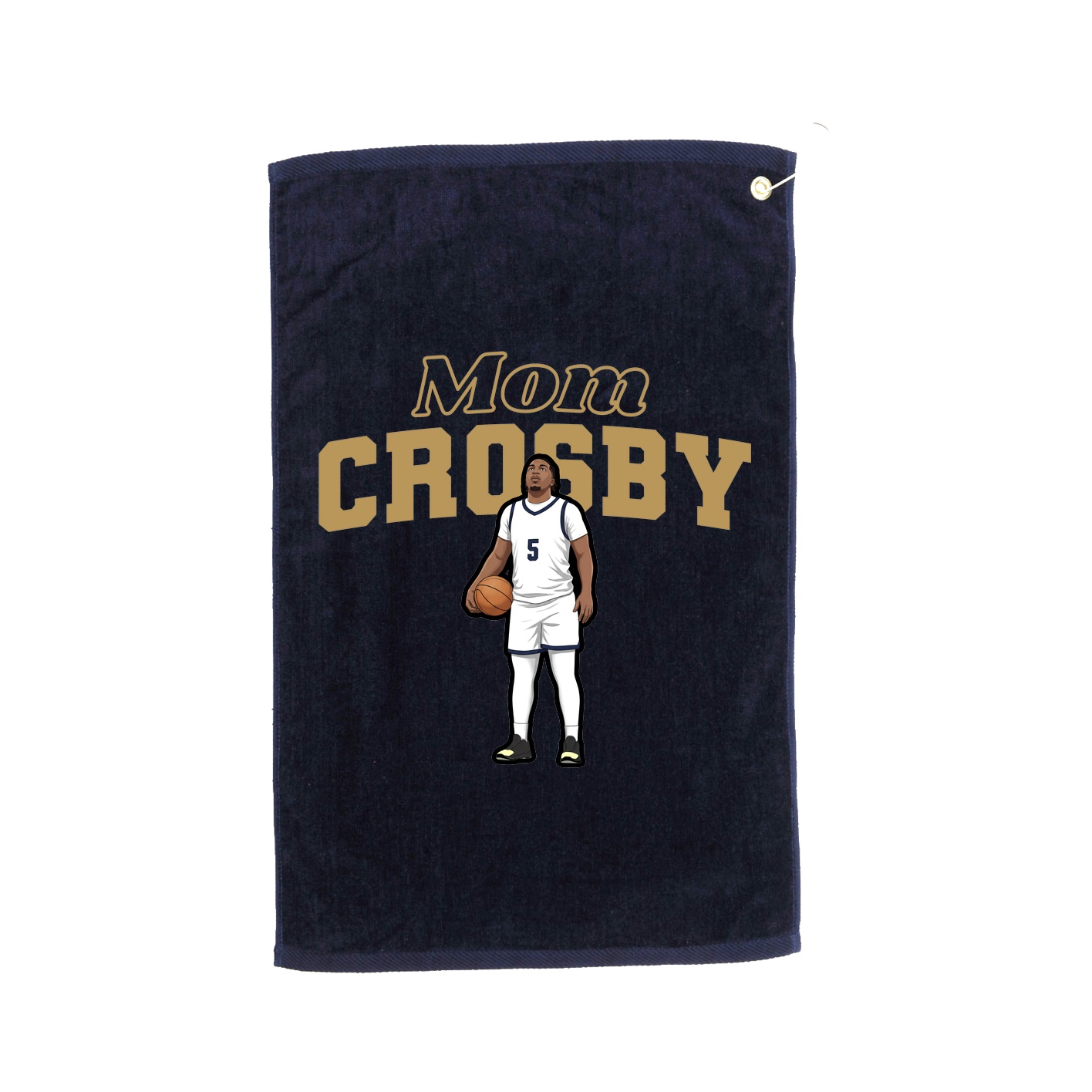Golf Towel — Mothers Day Block in Navy