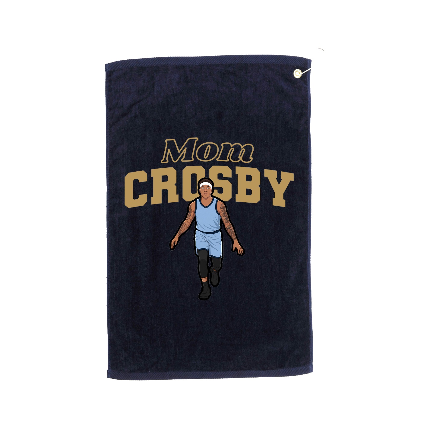 Golf Towel — Mothers Day Block in Navy