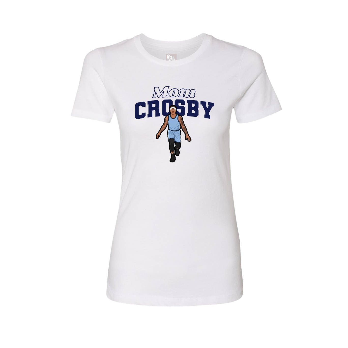 Womens Tee — Mothers Day Block in White