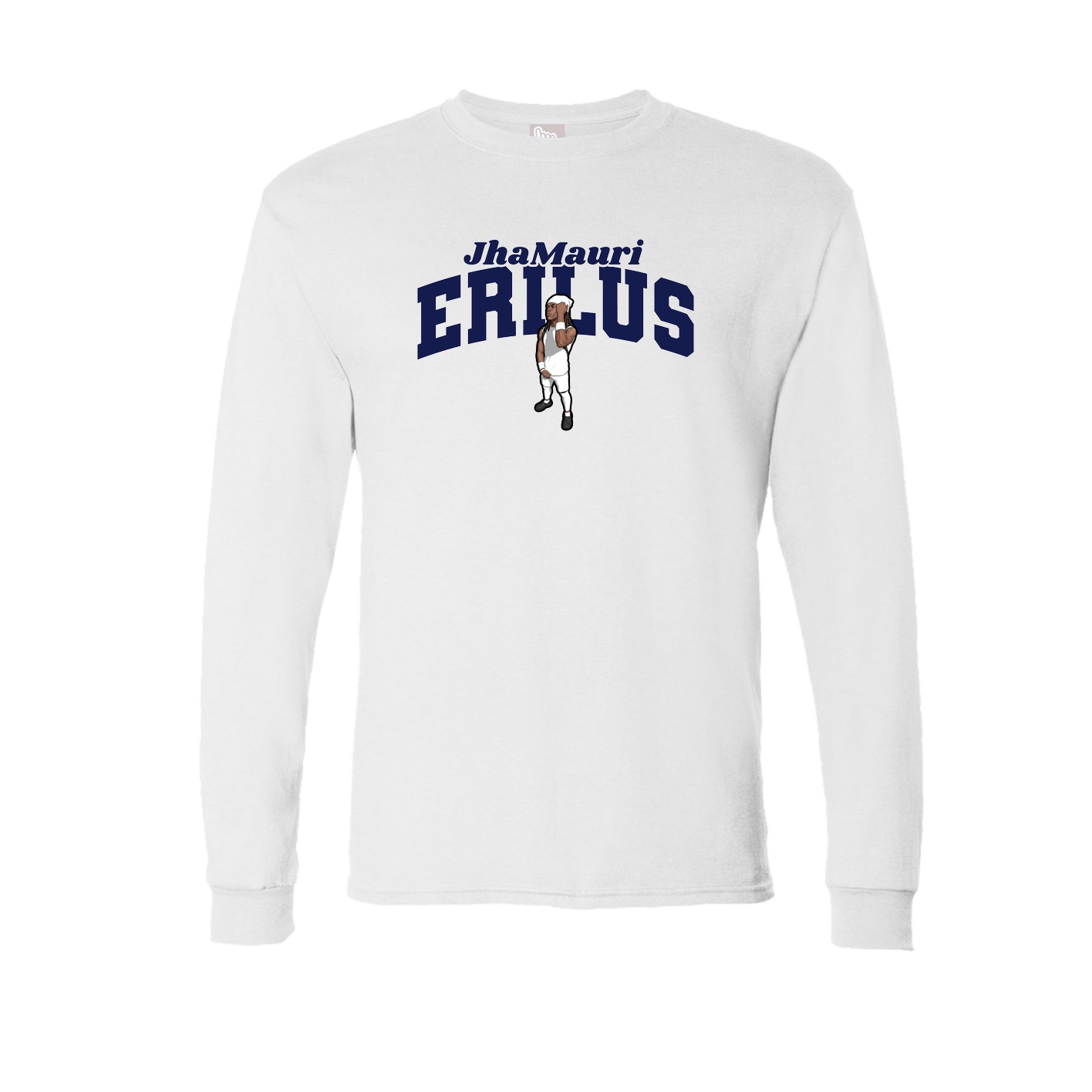 Long Sleeve Tee — Signature Arch in White
