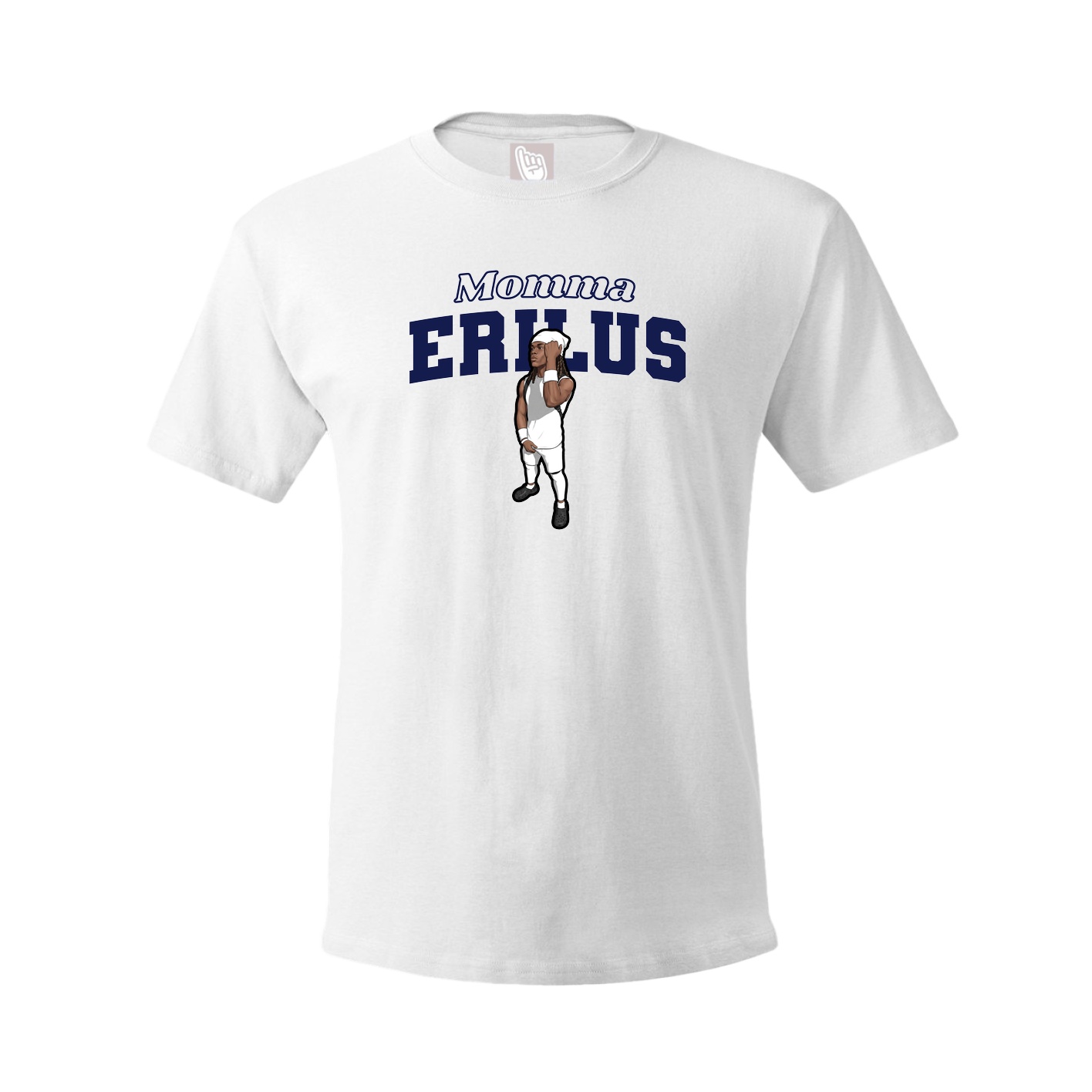 Youth Tee — Mothers Day Block in White