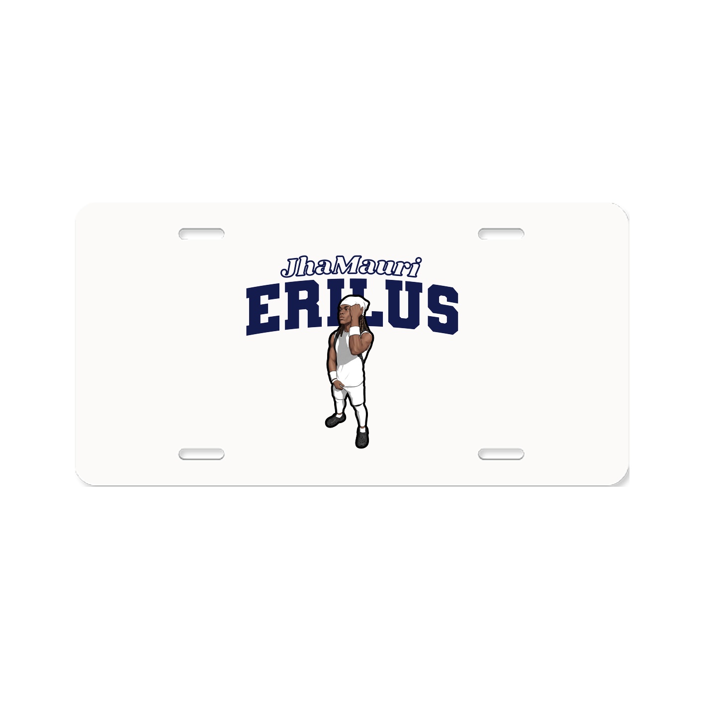 License Plate — Name Arch in Classic