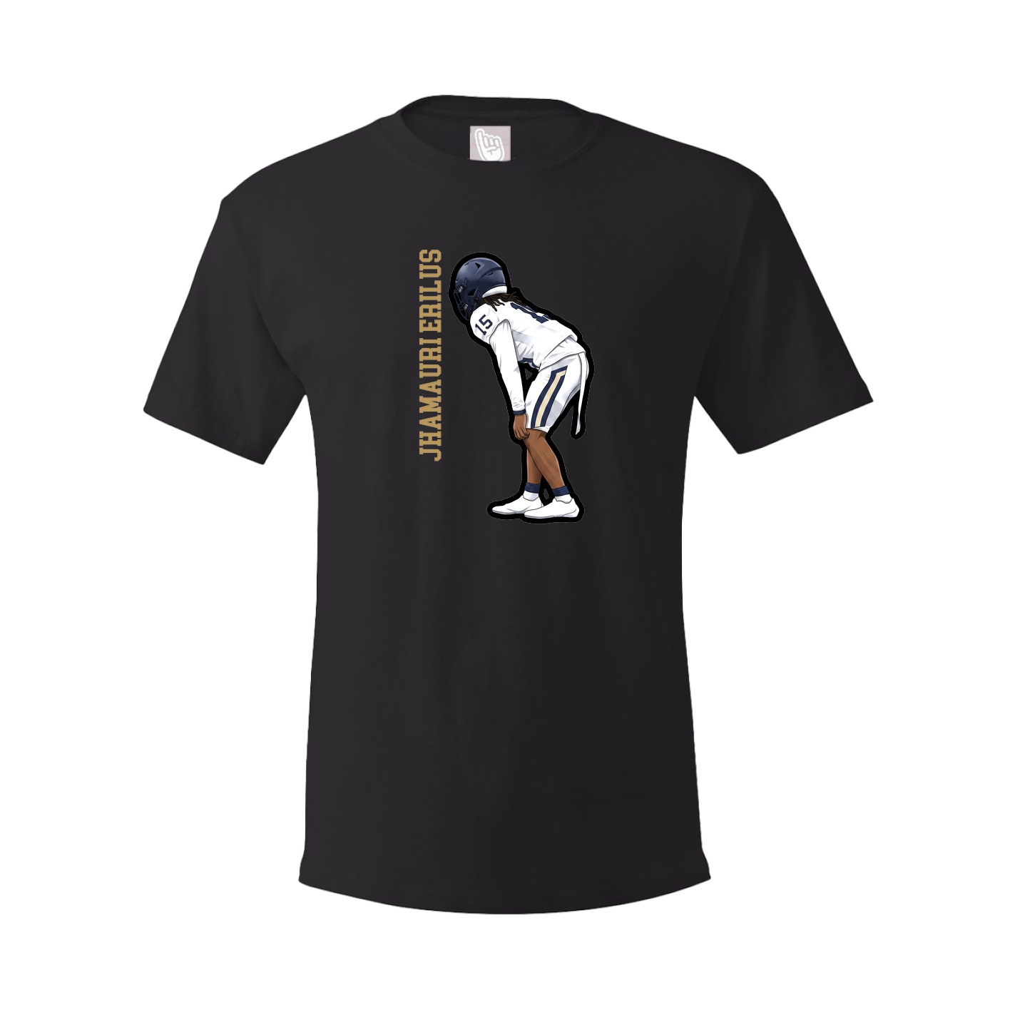 Tee — Name Vertical in Black