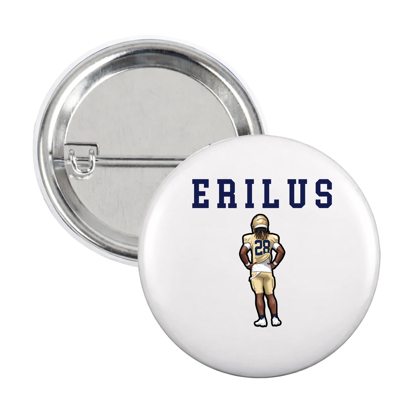 Game Day Button — Shirsey in White