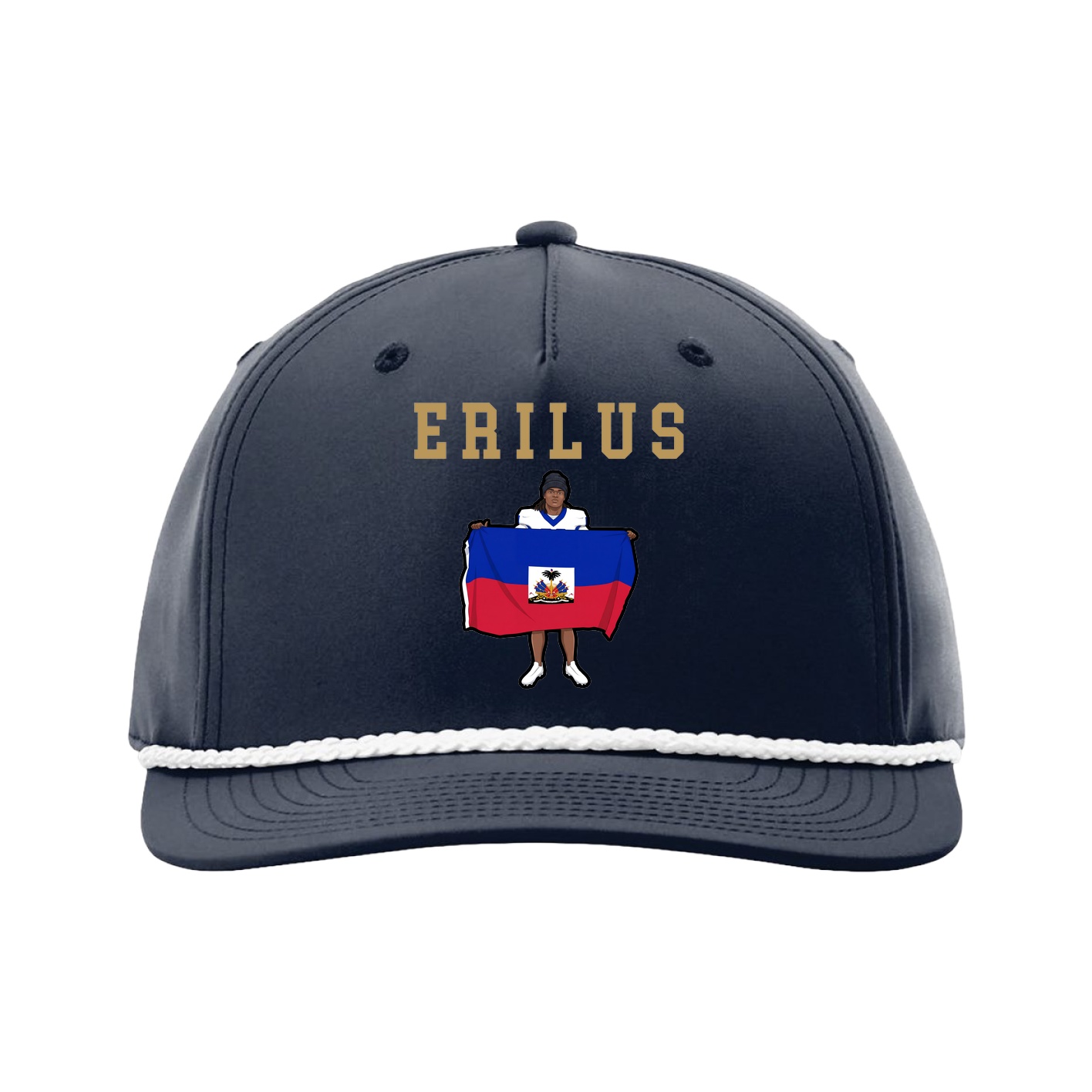 Five-Panel Classic Rope Cap — Shirsey in Navy