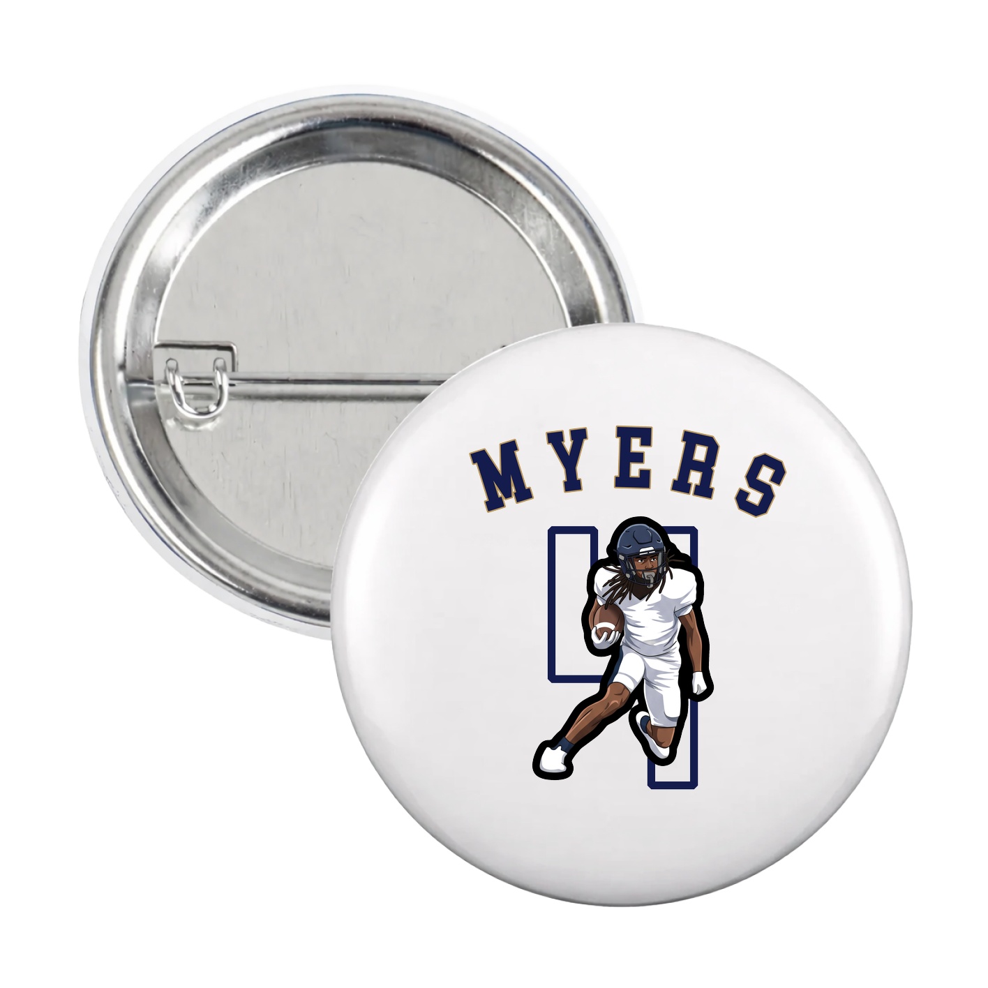 Game Day Button — Shirsey Arch in White