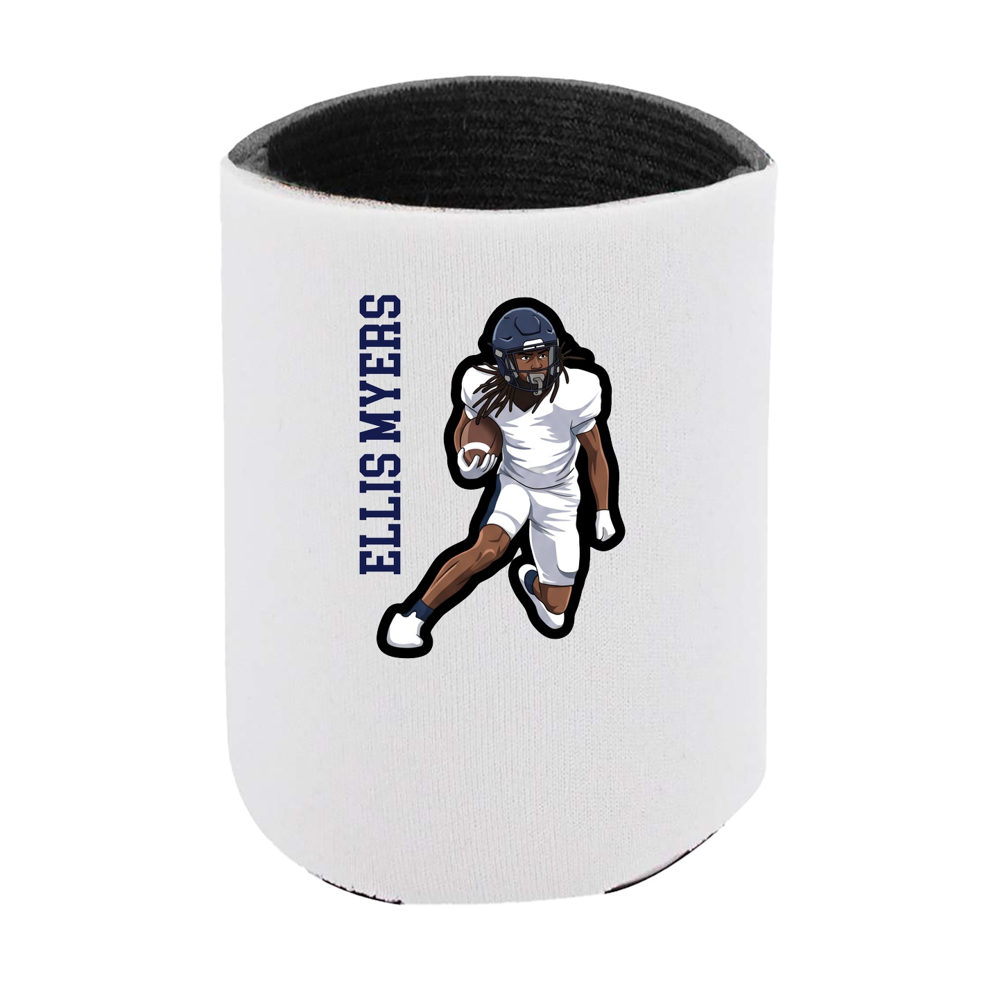Can Holder — Name Vertical in White