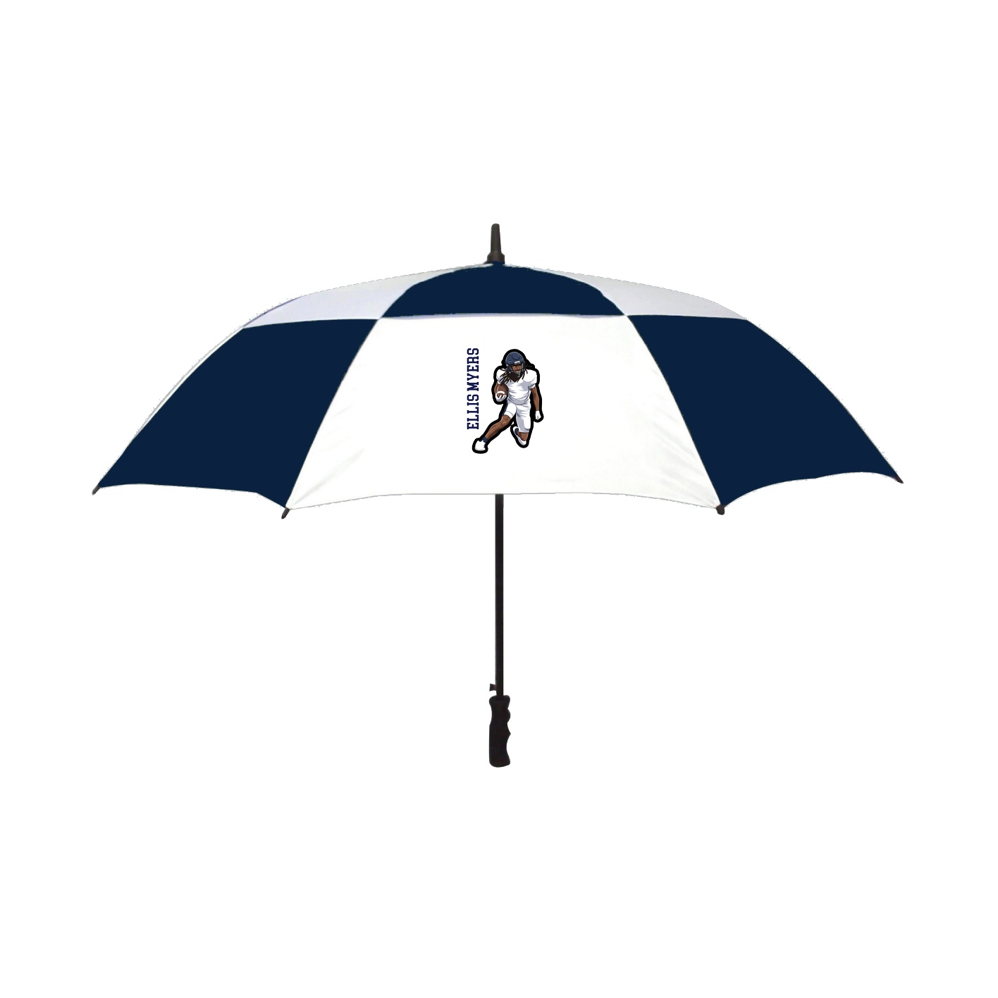 Golf Umbrella — Name Vertical in Navy