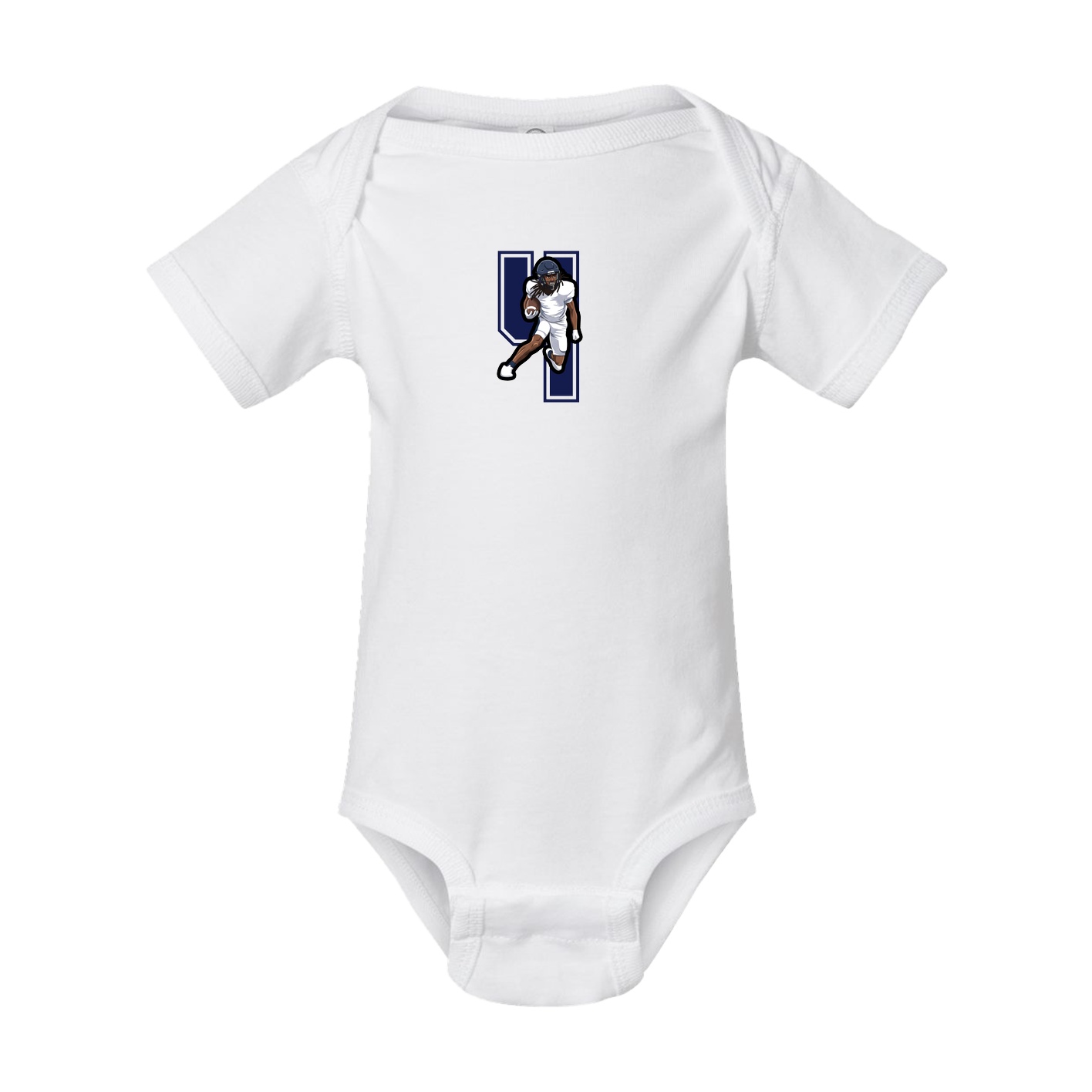 Baby Onesie — Number in White