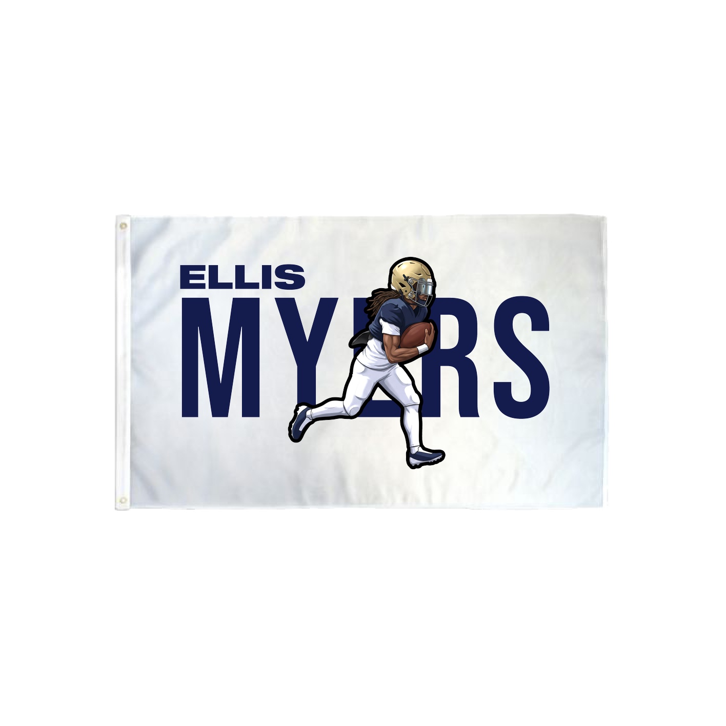 3x5 Flag — Player Name in Classic