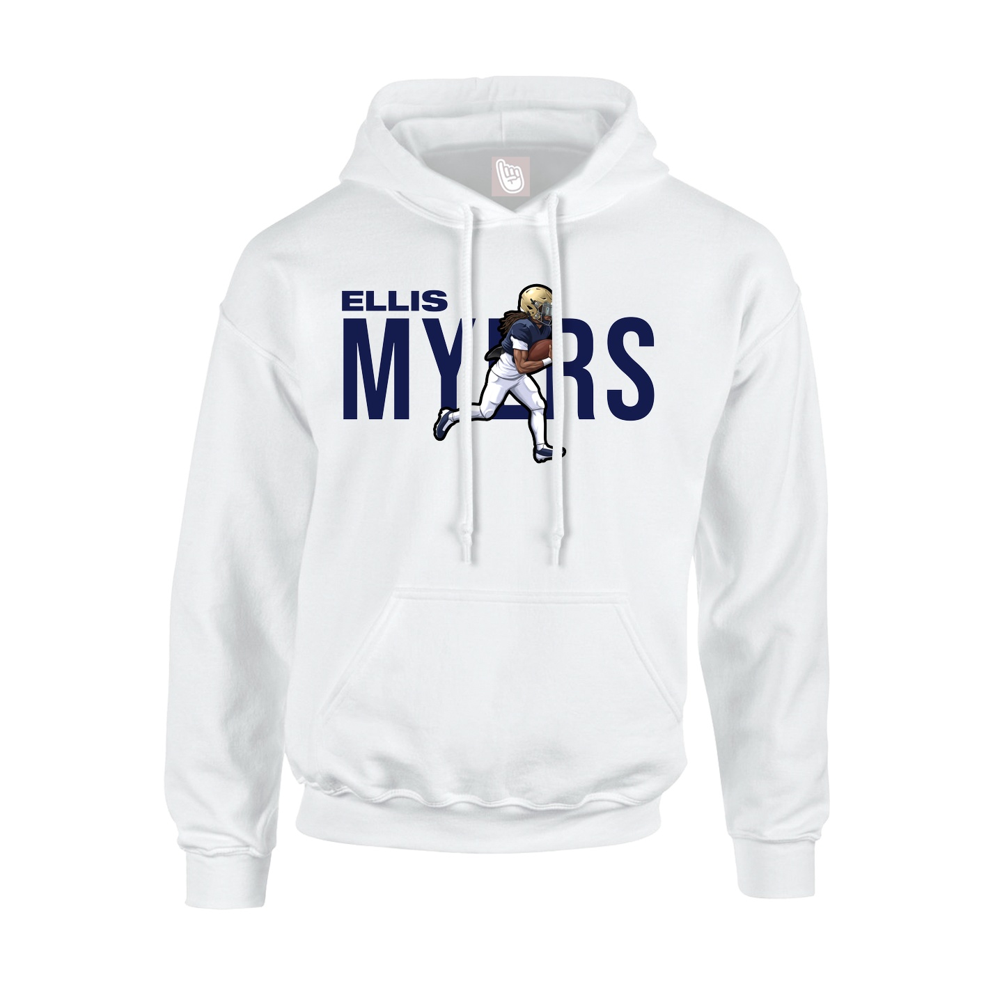 Hoodie — Player Name in White