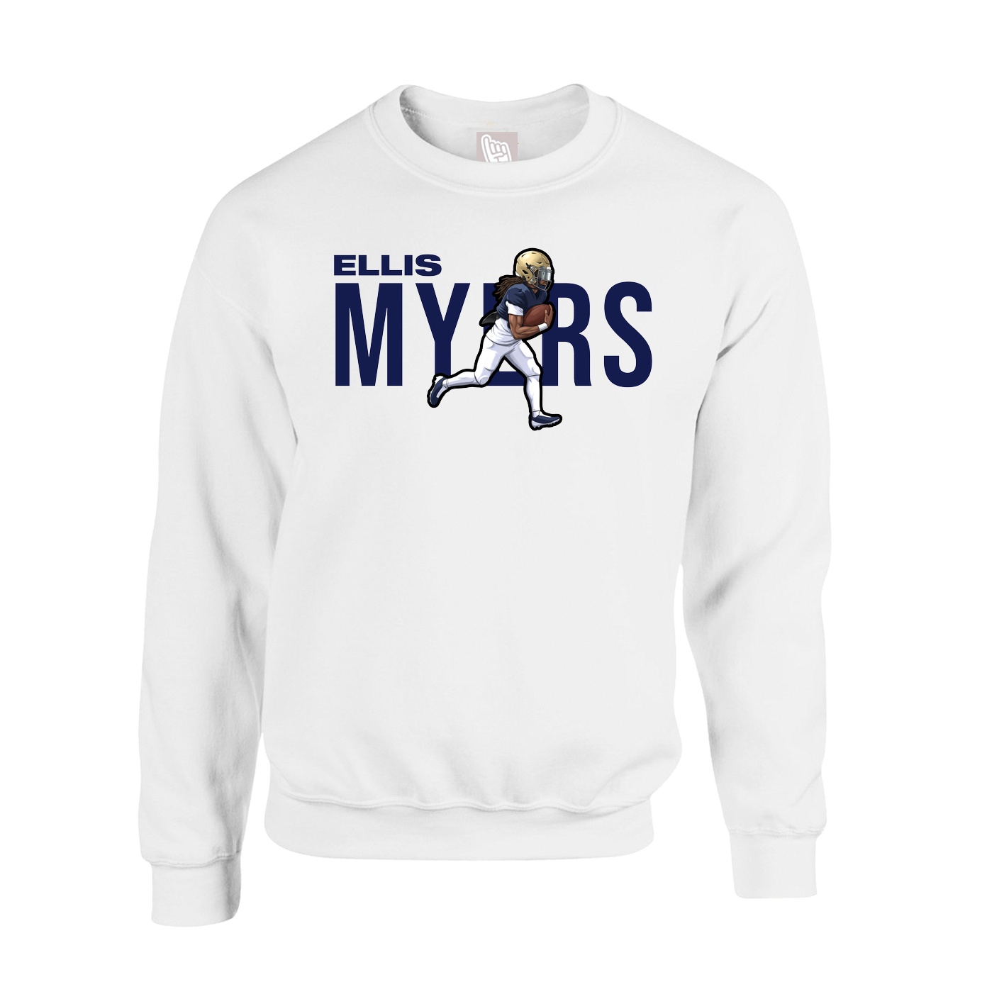 Fleece Crew — Player Name in White