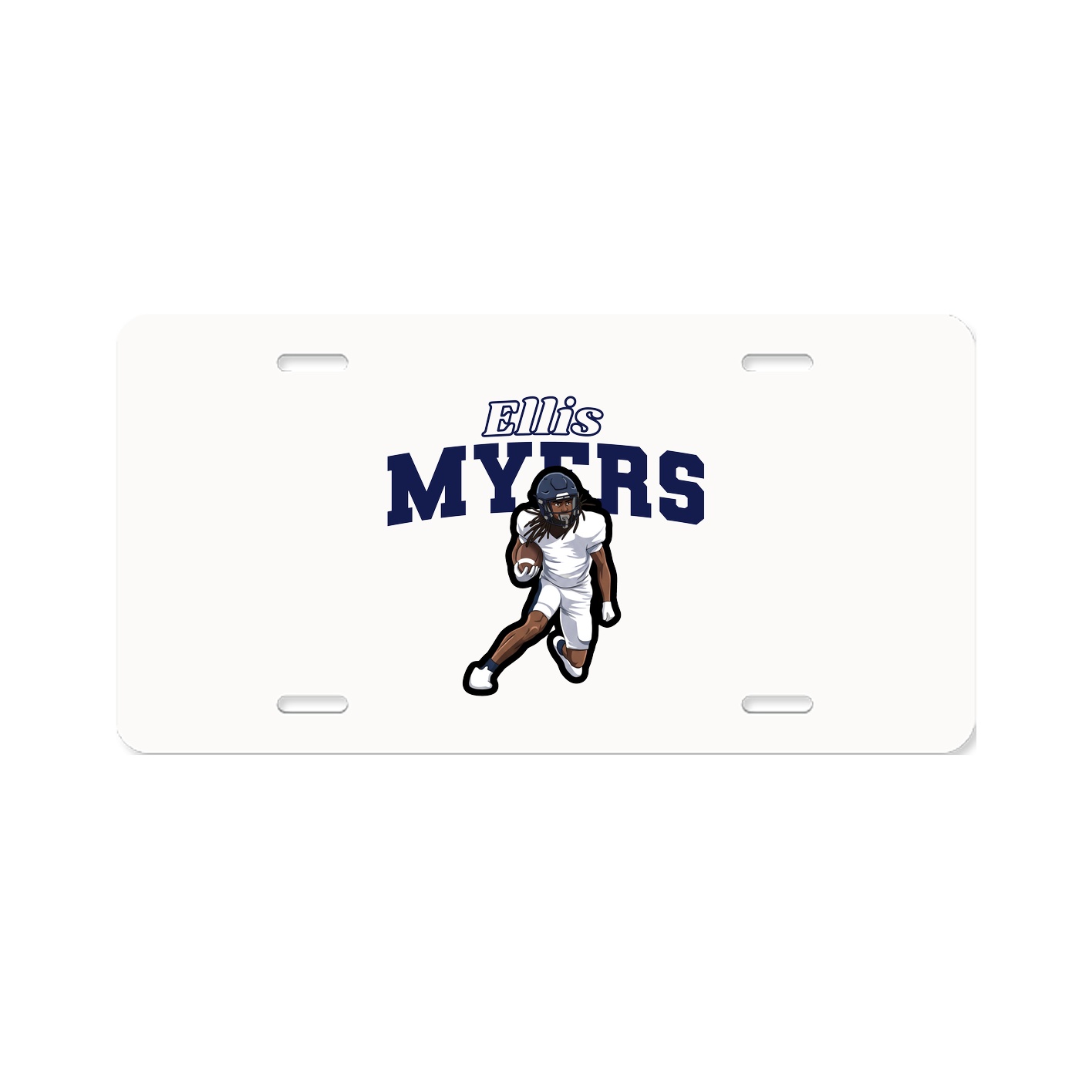 License Plate — Name Arch in Classic