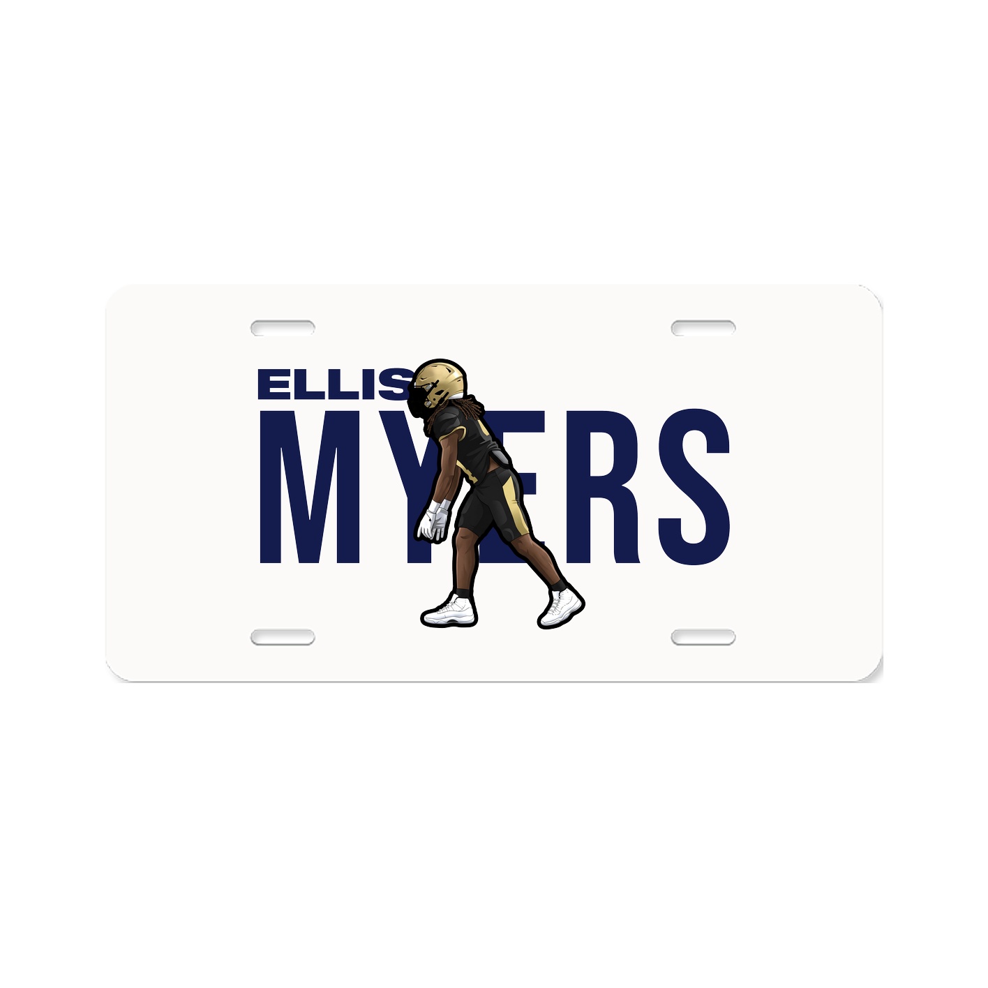 License Plate — Player Name in Classic