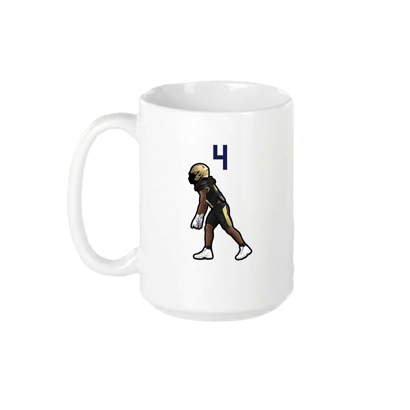 15oz Coffee Mug — Number Top in White