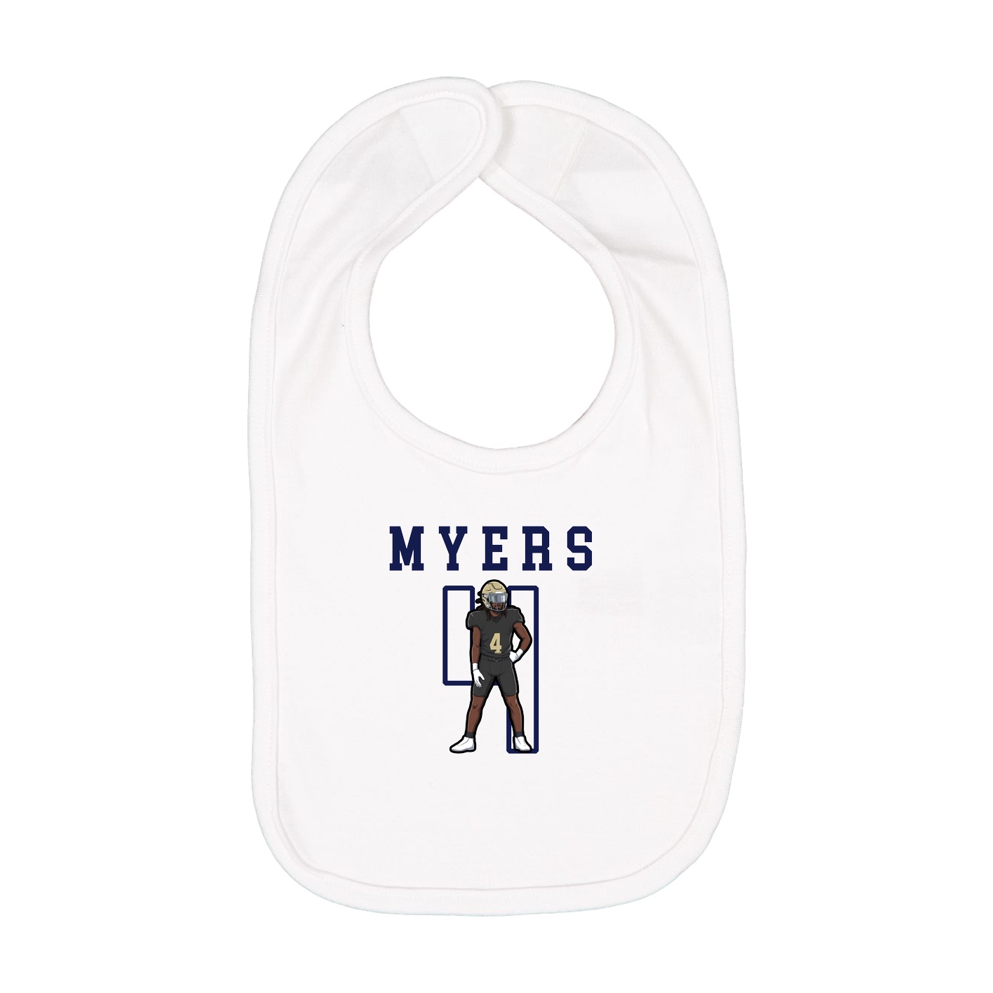 Infant Bib — Shirsey in White