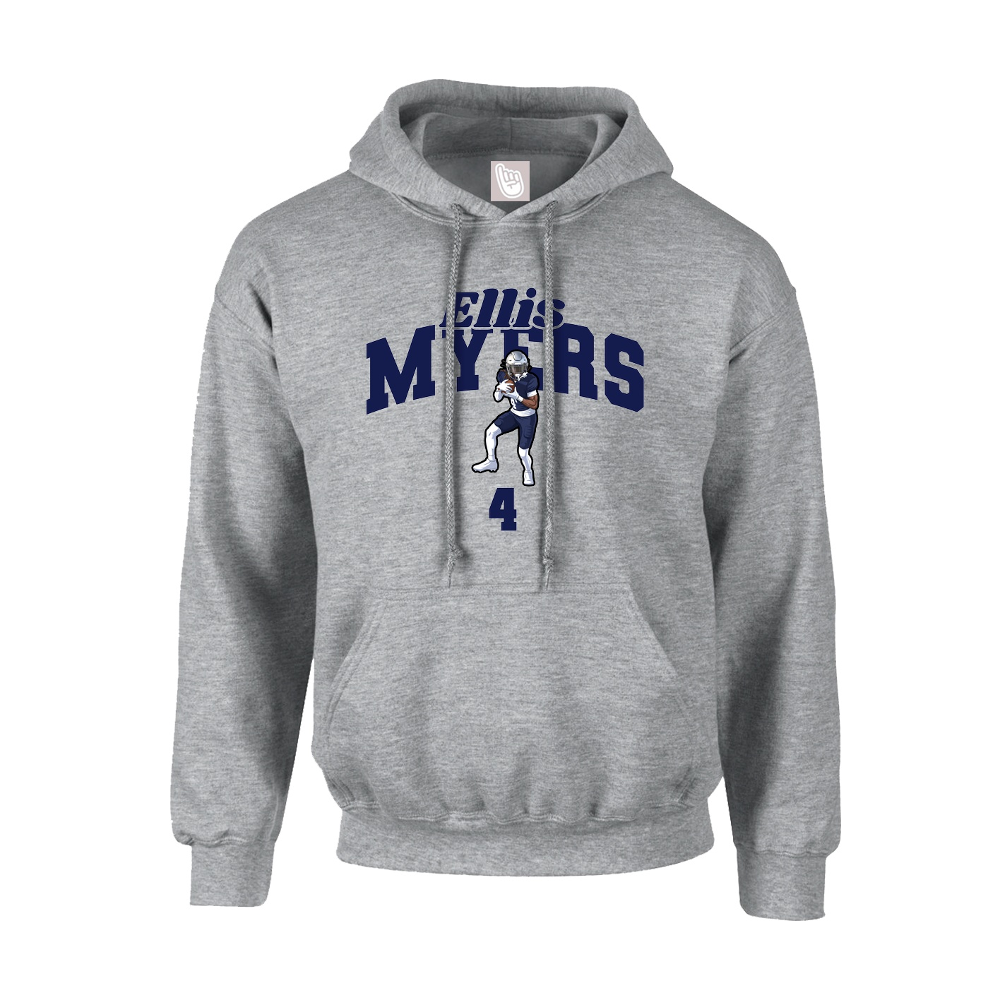 Hoodie — Signature Arch in Grey