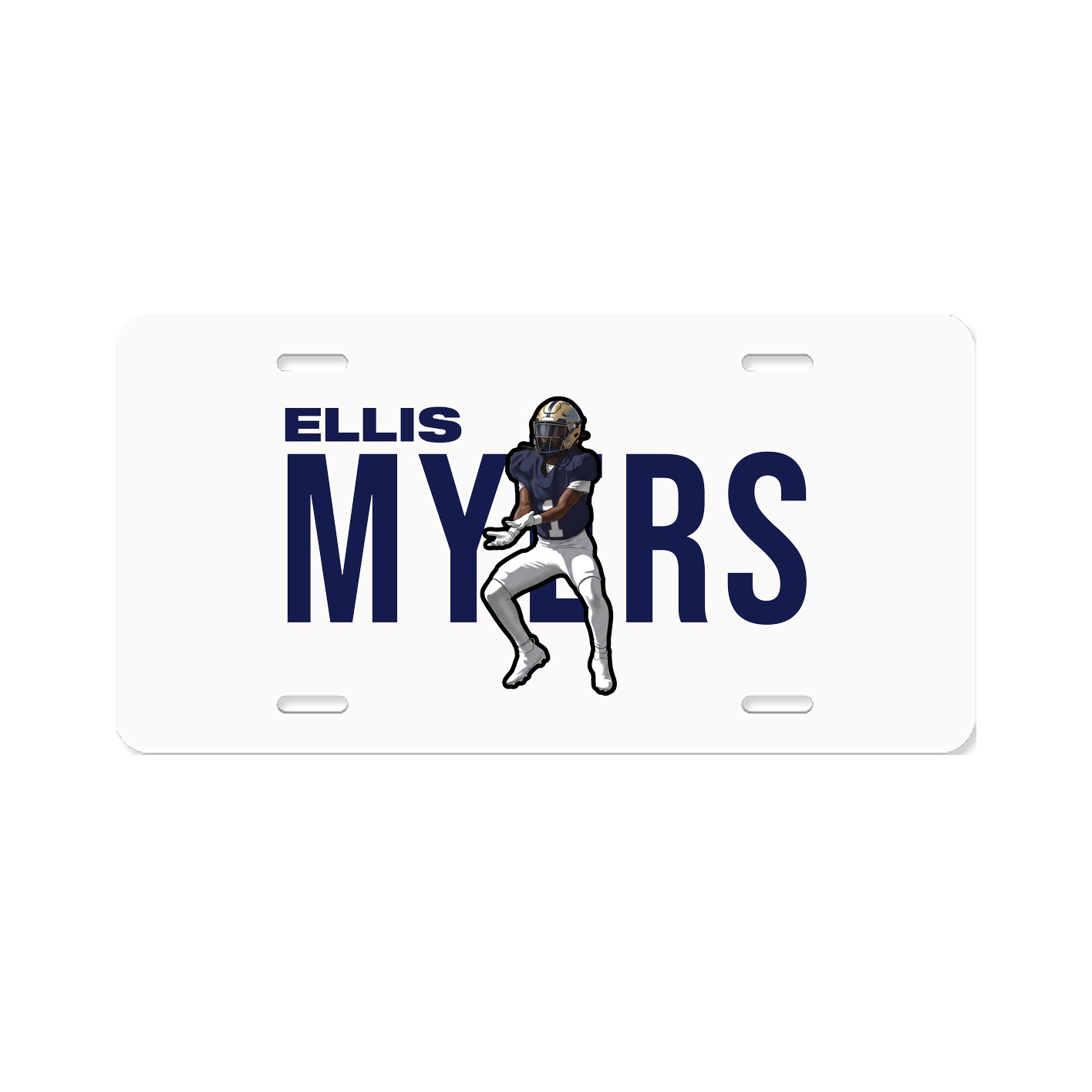 License Plate — Player Name in Classic