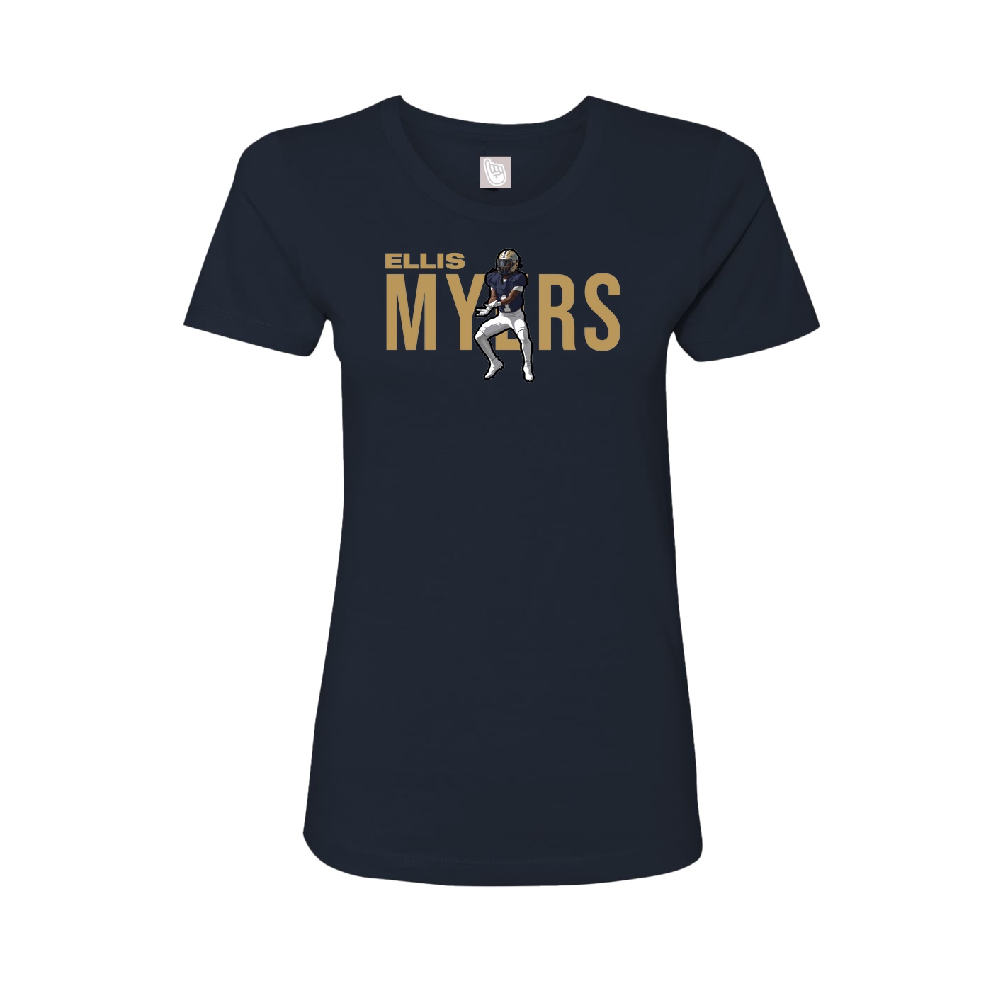 Womens Tee — Player Name in Navy