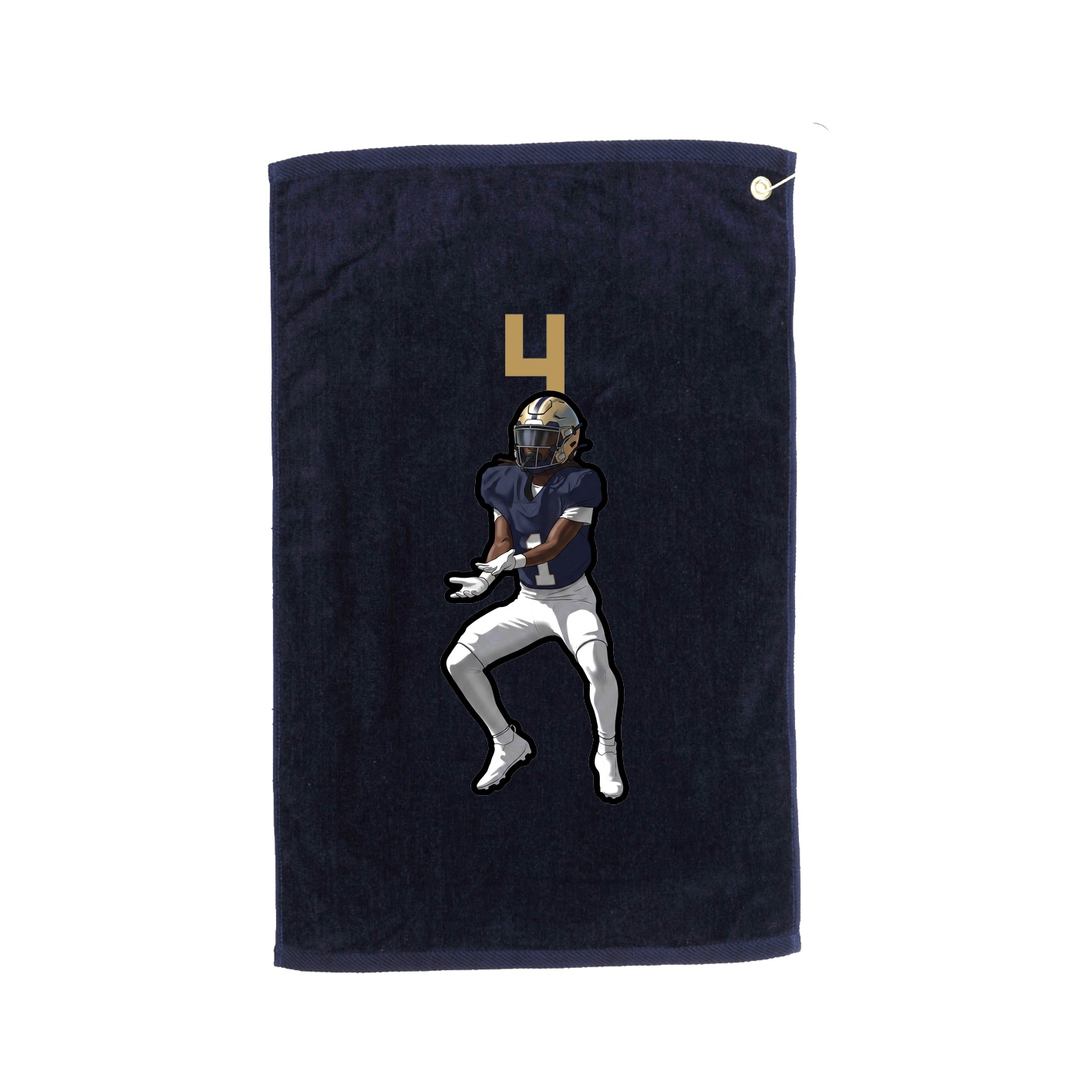 Golf Towel — Number Top in Navy