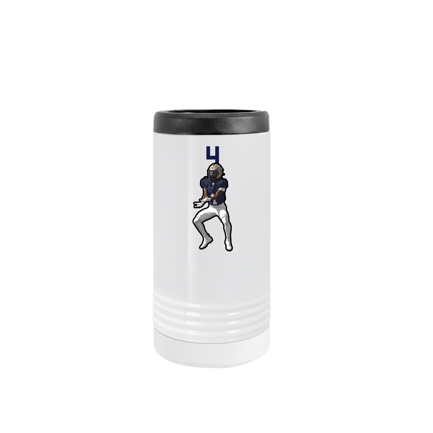 Slim Beverage Holder — Number Top in White