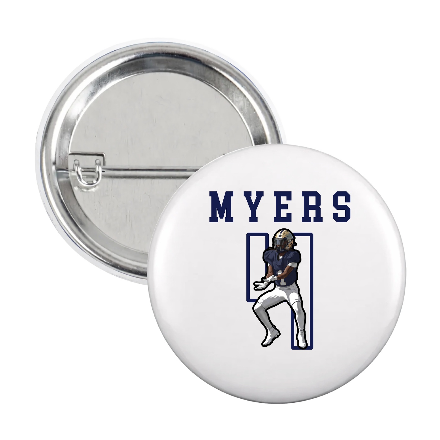 Game Day Button — Shirsey in White