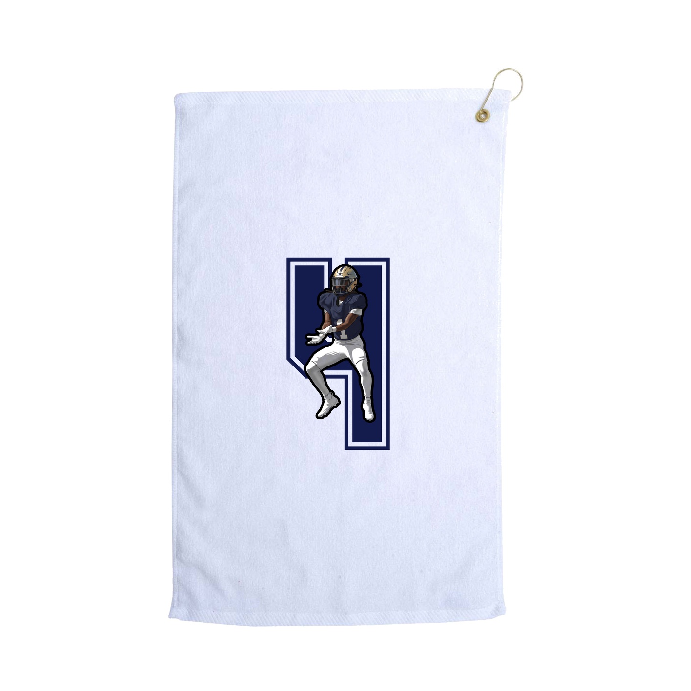 Golf Towel — Number in White