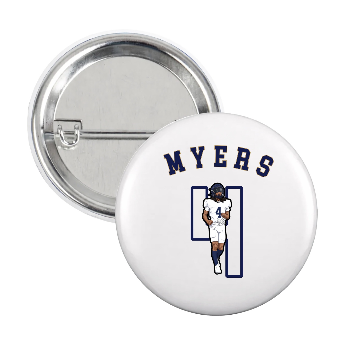 Game Day Button — Shirsey Arch in White