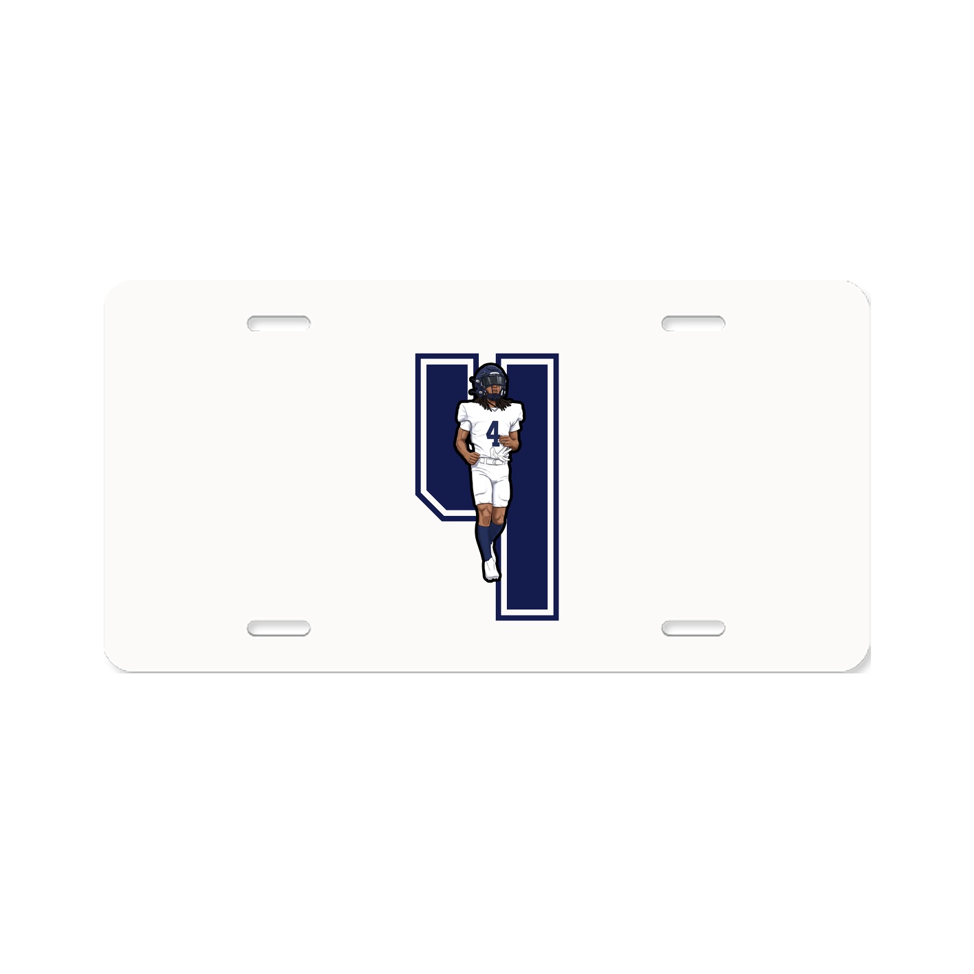 License Plate — Number in Classic