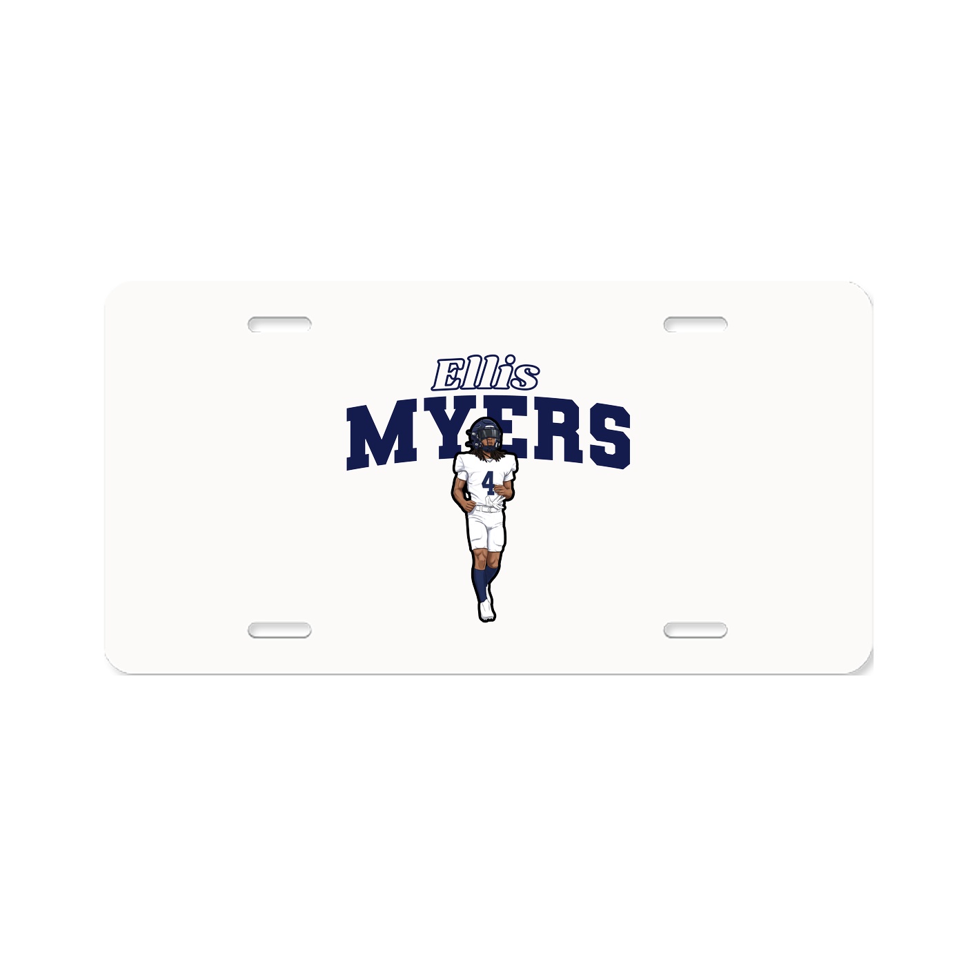 License Plate — Name Arch in Classic