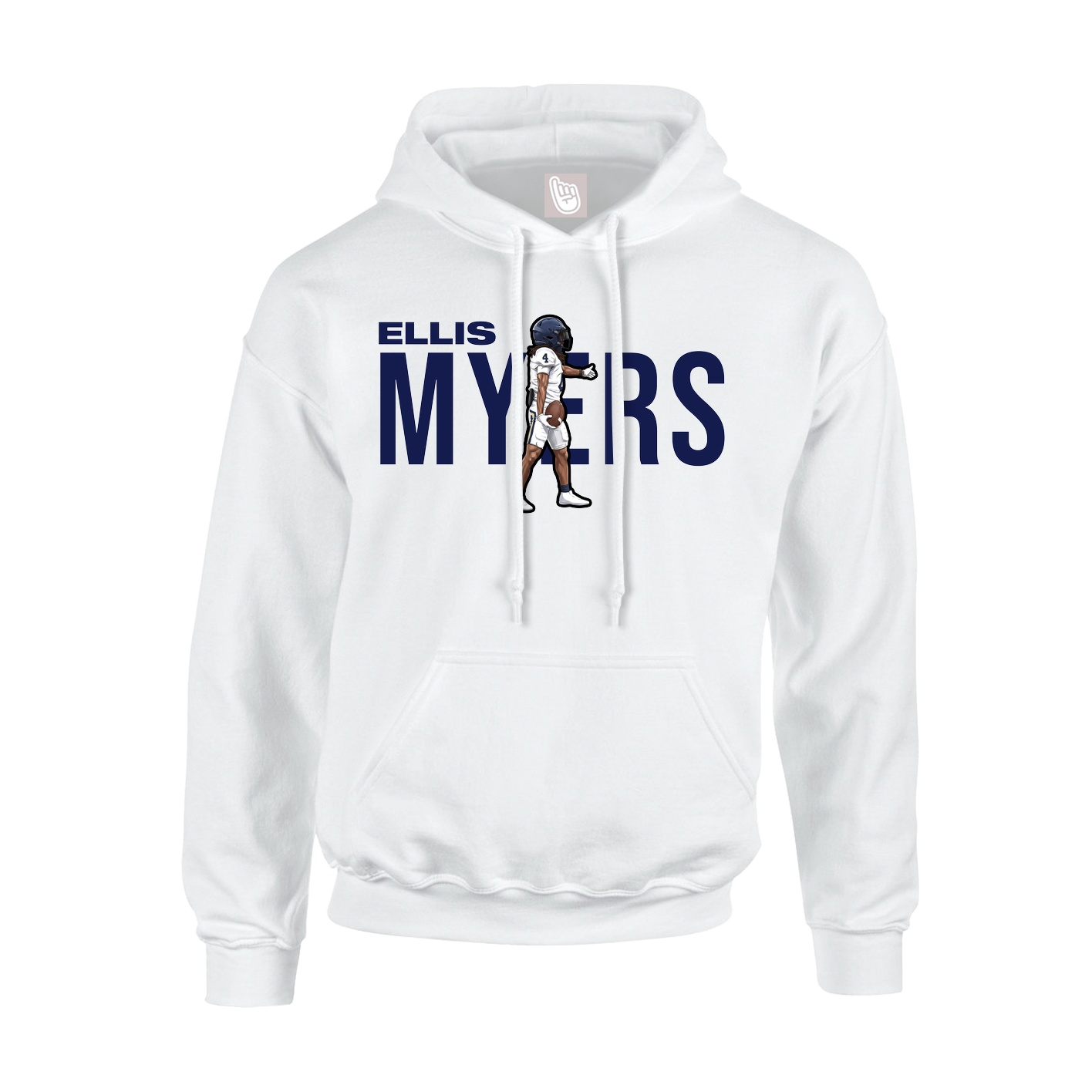 Youth Hoodie — Player Name in White