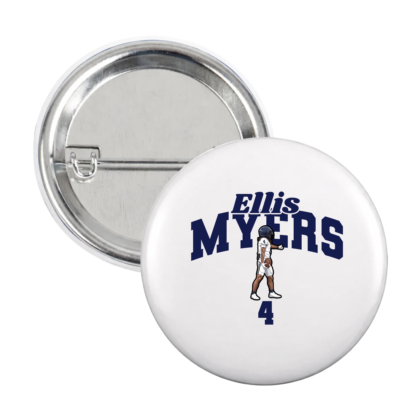 Game Day Button — Signature Arch in White