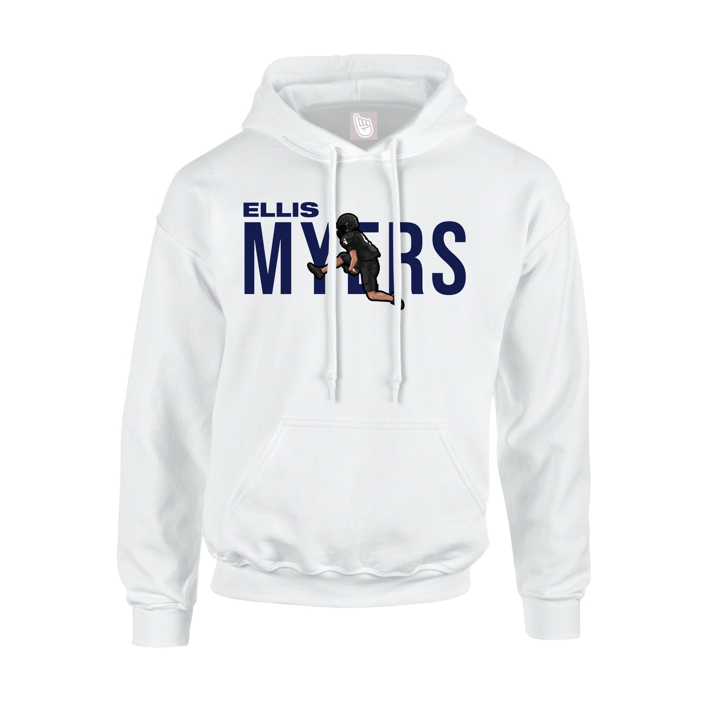 Hoodie — Player Name in White