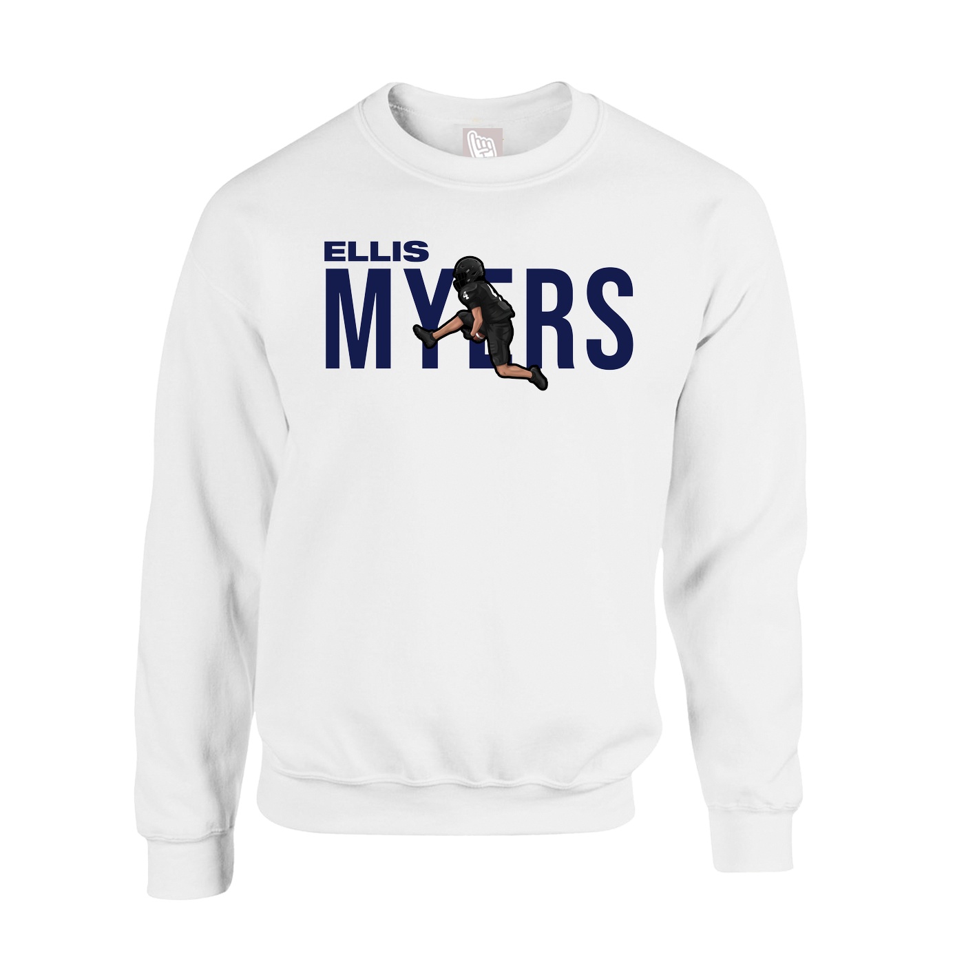 Fleece Crew — Player Name in White