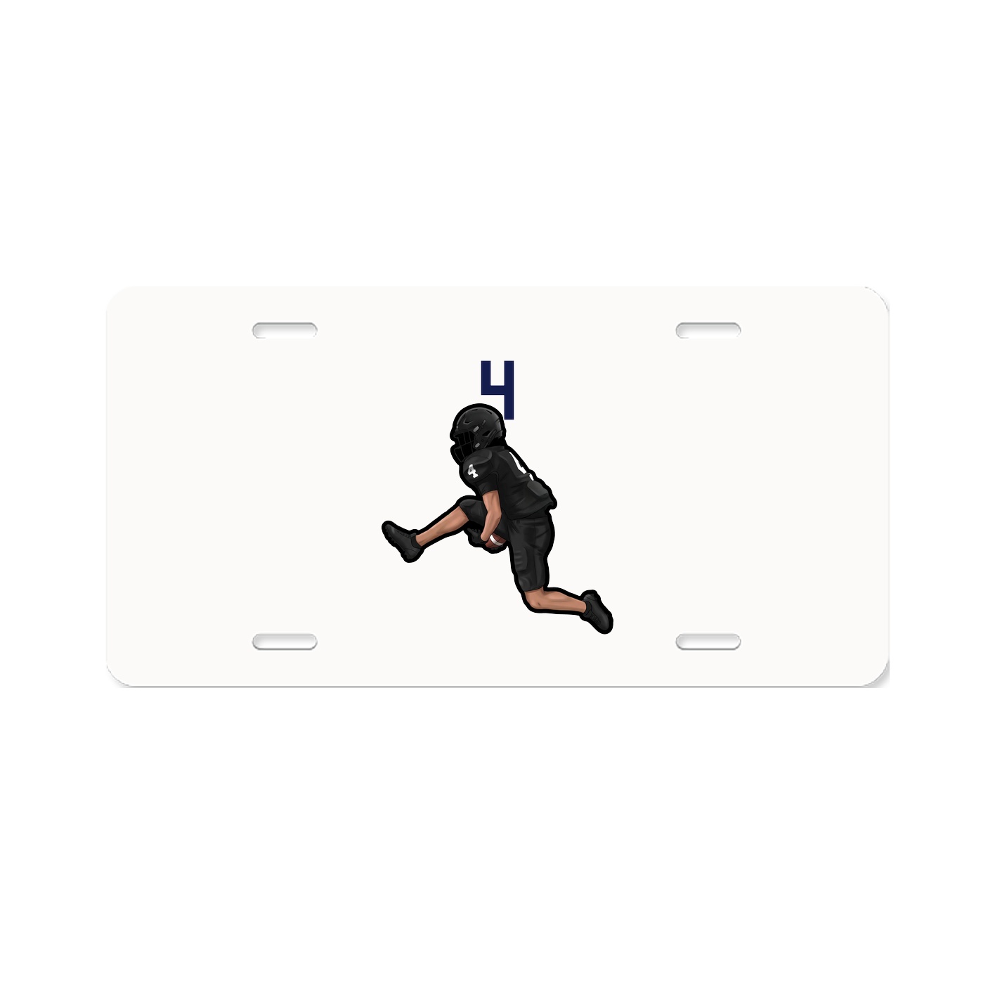 License Plate — Number Top in Classic